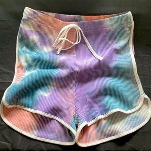 SHEIN XS soft and stretchy tie-dye shorts